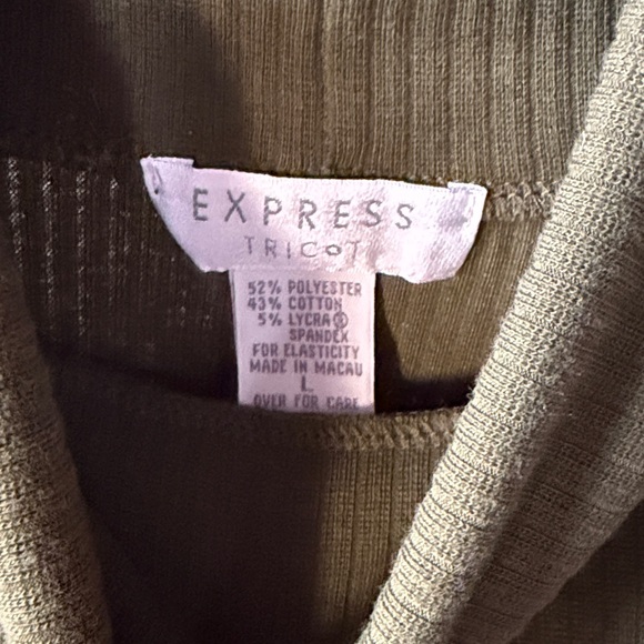 Y2K Express Ribbed Turtleneck Size Large - Picture 2 of 3